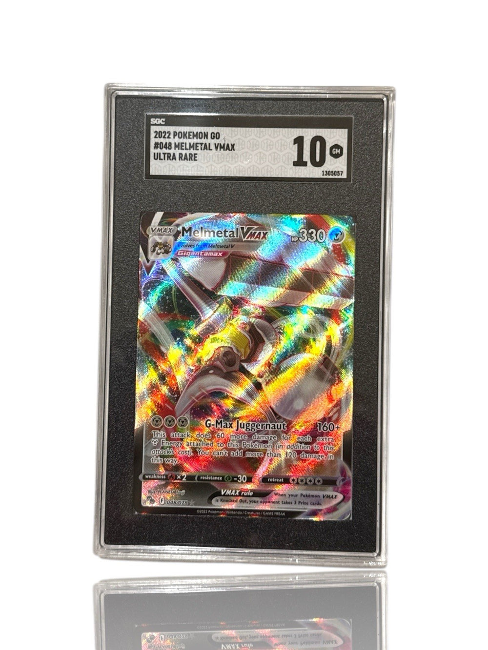 ‼️Pokemon Melmetal VMAX 048/078 Pokémon GO Holo GRADE 10~FAST SHIP~SHOOT OFFER💨