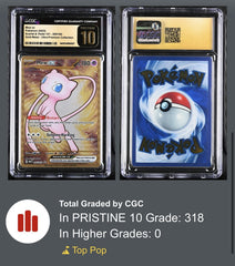 💎 Mew ex Metal Card 205 Scarlet & Violet GRADE 10 PRISTINE GOLD LABEL TOP POP💨