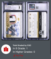 ‼️2022-23 UD Premier Update AUTO #P-GV Gabe Vilardi GRADE 8~POP 1~SHOOT OFFER💨