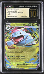 ‼️Mega Venusaur ex #003 Mega Evolution GRADE 10 PRISTINE GOLD LABEL TOP POP💨