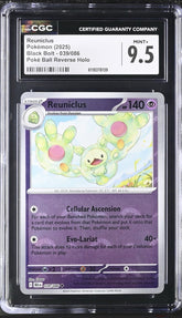 🔥Reuniclus PokeBall 039/086 Black Bolt Holo GRADE 9.5! FAST SHIP~SHOOT OFFER!💨