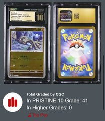 ‼️Geodude PokeBall 074/165: Pokemon 151 Japanese CGC 10 PRISTINE GOLD LABEL!💨