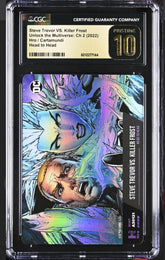 ‼️DC COMICS Steve Trevor VS Killer Frost CARD CGC 10 PRISTINE GOLD LABEL POP 1💨