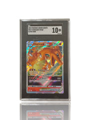 ‼️Pokemon Charizard VSTAR 019/159 Crown Zenith Holo GRADE 10! SHIPS SAME DAY💨