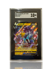 ‼️Pokemon Raikou V 048/172: Brilliant Stars Holo GRADE 10! FAST SHOP~SHOOT OFFER