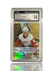 ‼️2022-23 UD Trilogy - Rookie Premieres Elmer Soderblom #152 Gold GRADE 10!💨
