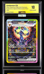 💎 POKEMON PRISMATIC EVOLUTIONS #161 UMBREON EX MBA GRADE 10 SILVER DIAMOND 💎