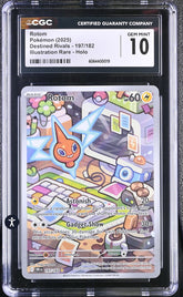 ‼️Rotom 197/182 Sv10: Destined Rivals Holo GRADE 10! SHIPS SAME DAY!💨