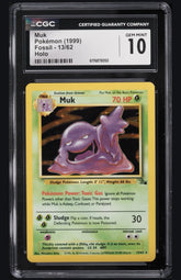 π Muk 13/62 Pokemon Fossil Holo~ GRADE 10~ FAST SHIPPING SHOOT OFFERπ¨