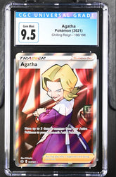 ‼️Agatha (Full Art) 186/198 Swsh06: Sword & Shield~Chilling Reign Holo CGC 10💨