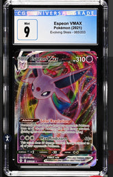 ‼️Espeon VMAX 065/203 SWSH07: Evolving Skies Holo~GRADE 9! SHIPS SAME DAY!💨