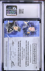 ‼️2021 Leaf Art of Hockey Iconography #I-02 Brett Hull/Luc Robitaille CGC 10💨