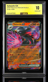 🔥 Salazzle ex 016/088 Pokemon Perfect Order~MBA GRADE 10~POP 1~SHOOT OFFER💨