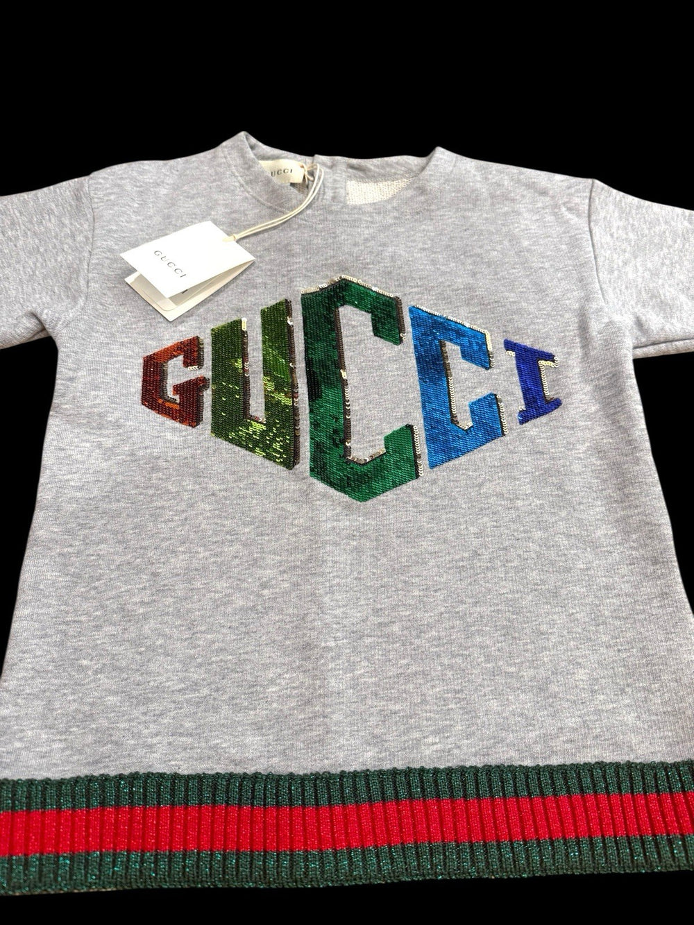🚨NEW RARE GUCCI UNISEX SWEATSHIRT SIZE 8 MULTICOLOR~SAME DAY SHIP~SHOOT OFFER💨