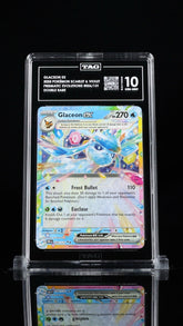 ‼️GLACEON EX 2025 POKÉMON SCARLET PRISMATIC EVOLUTIONS #026 DOUBLE RARE TAG 10💨