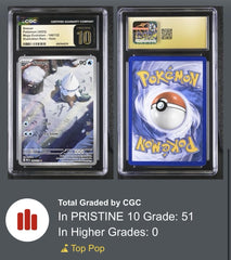 ‼️Snover 140/132 Mega Evolution Holo GRADE 10 PRISTINE GOLD LABEL TOP POP!💨