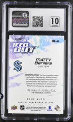 ‼️2022-23 Upper Deck Allure Iced Out AUTO 10~GRADE 9 #I0-4 Matty Beniers POP 1💨