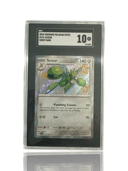 ‼️Pokemon Scizor 191/091: Paldean Fates BABY SHINY GRADE 10! SAME DAY SHIP!💨
