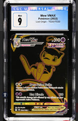 ‼️Mew VMAX (Secret) TG30/TG30: Lost Origin Trainer Gallery Holo~GRADE 9!💨