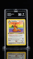 🌟Pokemon Dragonite 19/62 Fossil Regular 1ST EDITION~TAG GRADE 7~SAME DAY SHIP💨