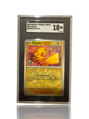 ‼️Pokemon Pikachu 051/162: Temporal Forces Reverse Holo GRADE 10~ SHOOT OFFER💨