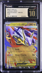 ‼️Mega Latias ex #100 Mega Evolution Holo GRADE 10 PRISTINE GOLD LABEL TOP POP💨