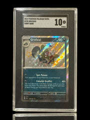 ‼️Grafaiai 190/091: Paldean Fates BABY SHINY GRADE 10! FAST SHIP~SHOOT OFFER💨