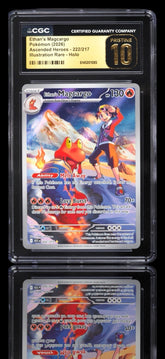 π Ethan's Magcargo 222 Pokemon Ascended Heroes GRADE 10 PRISTINE GOLD LABEL!π¨