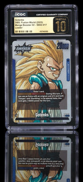 π₯ Gotenks SB02-017 DBS Manga Booster 02~ PRISTINE 10 GOLD LABEL TOP POP 5!π¨