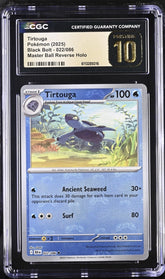 💙 Tirtouga MasterBall #022 Black Bolt GRADE 10 PRISTINE GOLD LABEL TOP POP!💨