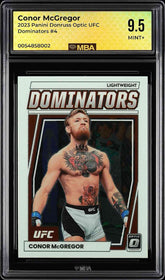 ⚠️ 2023 Panini Donruss Optic UFC - Dominators Conor McGregor #4~MBA GRADE 9.5!💨