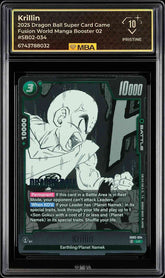 ⚠️ Krillin~ SB02-034 DBS MANGA 02~MBA BLACK LABEL PRISTINE 10 POP 1💨