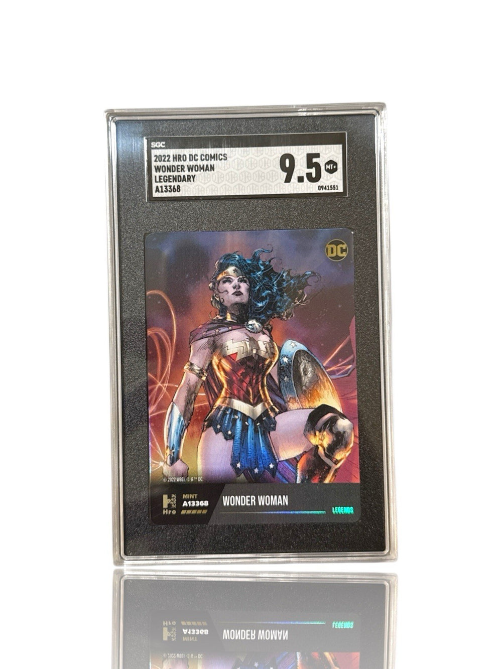 ‼️2022 DC COMICS WONDER WOMAN LEGENDARY CARD GRADE 9.5! FAST SHIP~SHOOT OFFER!💨
