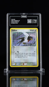 🌟Taillow 80/107 Deoxys Reverse Holo~ TAG GRADE 7.5! SAME DAY SHIP~SHOOT OFFER💨