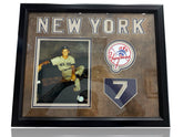 ⚠️Mickey Mantle Signed Photo, 22 X 18" Oversized~Custom NY Yankees Frame GFA COA