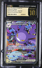 ‼️Team Rocket's Crobat ex Pokémon (2025) Destined Rivals~234~GRADE 10 PRISTINE💨