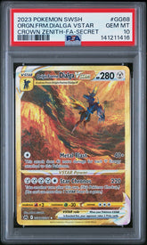 🔥 Origin Forme Dialga VSTAR GG68 Pokemon Crown Zenith PSA GRADE 10!💨