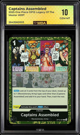 ⚠️ One Piece~Captains Assembled OP12-097 Legacy of the Master Foil~ MBA 10 POP 1
