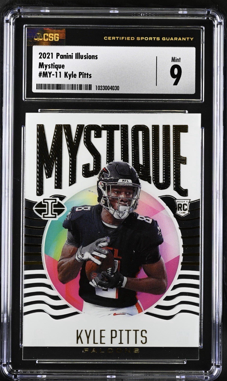 ‼️2021 Panini Illusions - Mystique Kyle Pitts #MY-11 (RC) GRADE 9! SHOOT OFFER💨