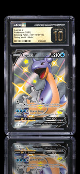 💦 Lapras V~Pokemon Shining Fates #SV110 SHINY PRISTINE 10 GOLD LABEL TOP POP💨