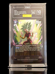 🚨 Kefla DBS~Fusion World Saiyan Pride TCG~TAG 10~PRISTINE GOLD DIAMOND MBA! 💎