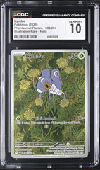 🔥Pokemon Nymble 096 Phantasmal Flames Holo GRADE 10! FAST SHIP SHOOT OFFER💨