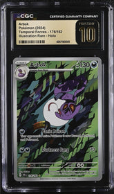 ‼️Pokemon Arbok #176 Temporal Forces GRADE 10 PRISTINE GOLD LABEL TOP POP!💨