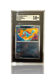 ‼️Pokemon Squirtle PokeBall 007/165: Pokemon Card 151 Holo Japanese GRADE 10!💨