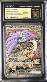 ⚡️ Raging Bolt ex #166 Prismatic GRADE 10 PRISTINE GOLD LABEL LOW TOP POP!💨
