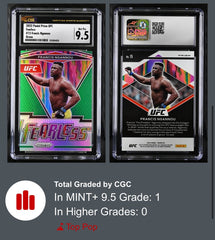 2022 Panini Prizm UFC - Fearless Francis Ngannou #15 Green Prizm GRADE 9.5~POP 1
