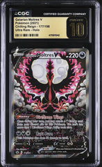 ⚠️ Galarian Moltres V #177 Pokemon Sword & Shield~PRISTINE 10 GOLD LABEL💨