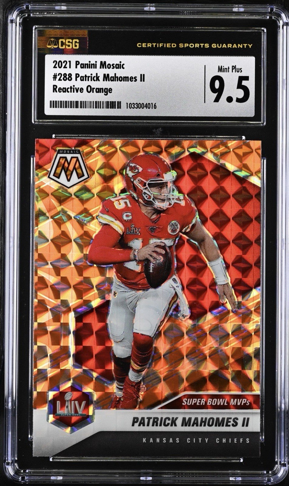 ‼️2021 Panini Mosaic - Super Bowl MVPs Patrick Mahomes II #288 Mosaic Reactive💨