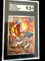‼️Infernape 173/167 Sv06: Twilight Masquerade Holo GRADE 9.5! CHEAP! FAST SHIP💨