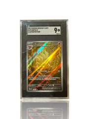 ‼️Pokemon Ninetales 199/197~Obsidian Flames Holo GRADE 9~FAST SHIP~SHOOT OFFER💨